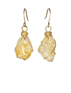 Krystal Citrine Earrings