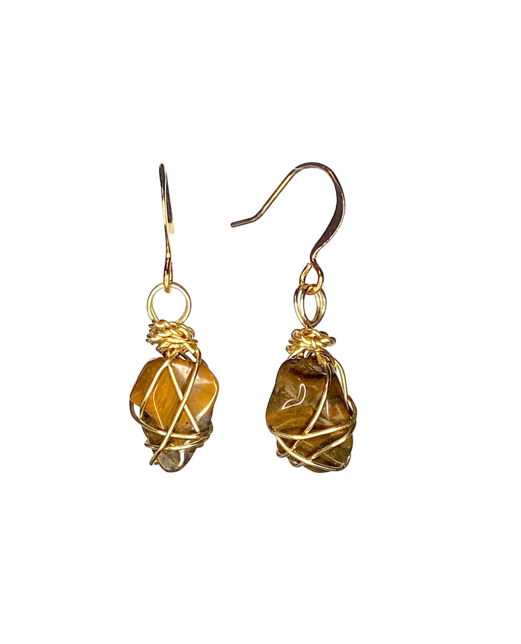 Terry Tigers Eye Earrings