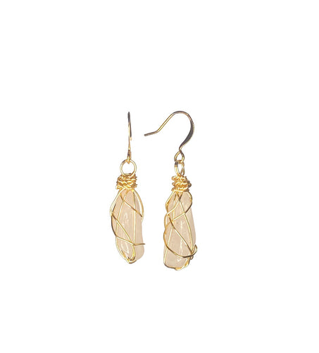 Raina Rose Quartz Earrings